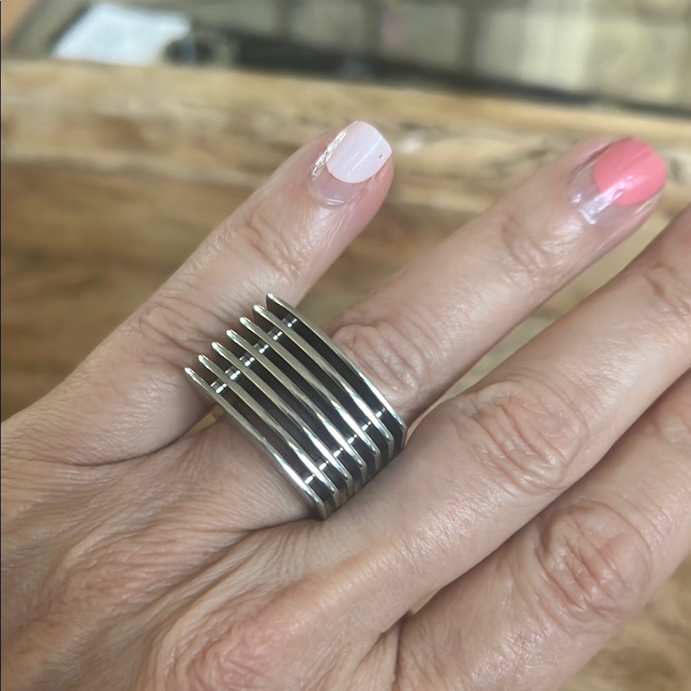 Chunky stainless steel Women's Ring